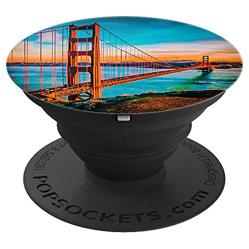 Golden Gate Bridge San Francisco California Sunset Gift - PopSockets Grip and Stand for Phones and Tablets