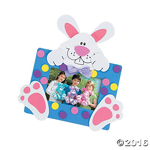 Foam Bunny Photo Frame Magnet Craft Kit/toys/arts and Crafts/school