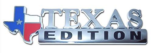 Texas Edition ABS Chrome Auto Emblem