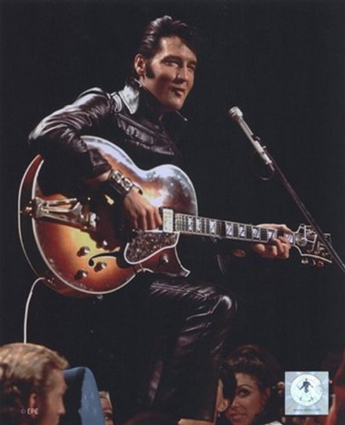 Elvis Presley Wearing Black Leather Jacket (#4) Photo Print (8 x 10)