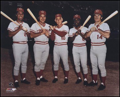 The Big Red Machine & Sparky Anderson Art Poster PRINT Unknown 10x8