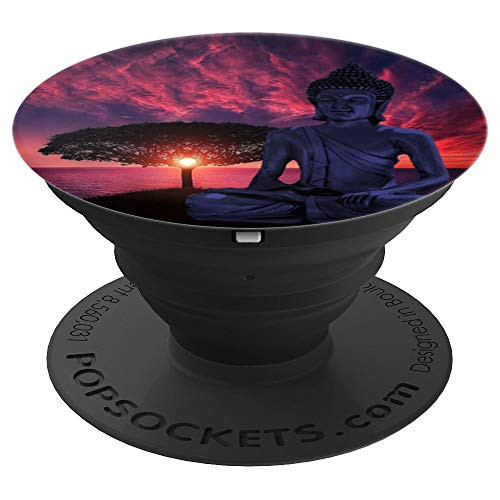 Yoga Buddha Sunset Meditation - PopSockets Grip and Stand for Phones and Tablets