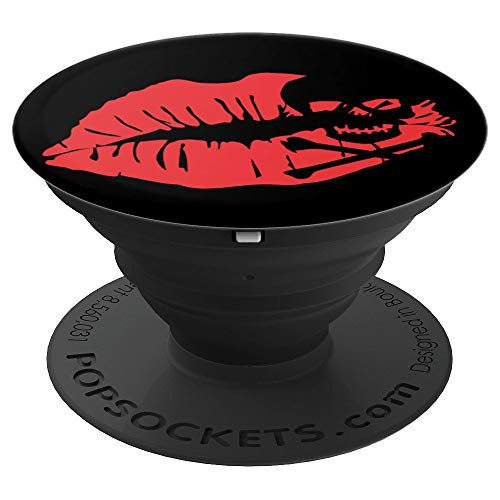 Kiss Lips Skull Red - PopSockets Grip and Stand for Phones and Tablets