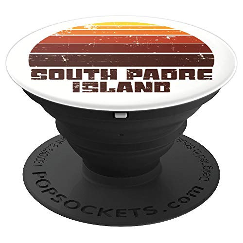 South Padre Island Sunset Beach Sun Surf Tropical Waves - PopSockets Grip and Stand for Phones and Tablets