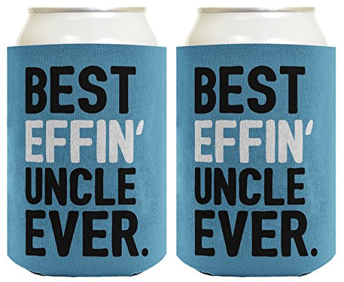 Best Uncle Gifts Best Effin' Uncle Ever Funny Cool Uncle Gifts 2 Pack Can Coolie Drink Coolers Coolies Blue Best Uncle Gifts Best Effin' Uncle Ever Funny Cool Uncle Gifts 2 Pack Can Coolie Drink Coolers Coolies Blue