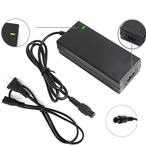 29.4V 2A Electric Scooter Battery Charger, Lithium Power Adapter PowerFast 3-Prong Inline Connector for 24V Pocket Mod, Sports Mod Lithium Battery
