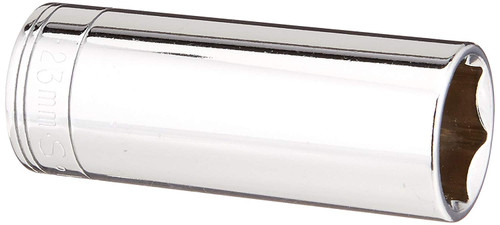 SK Hand Tool 40023 6 Point 23mm Drive Deep Socket, 1/2-Inch, Chrome