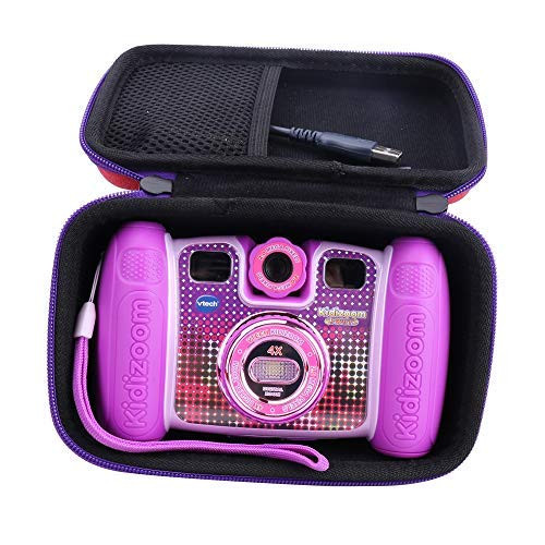 Hard Storge Case for VTech Kidizoom Twist/Spin and Smile Connect Camera by Aenllosi (red)