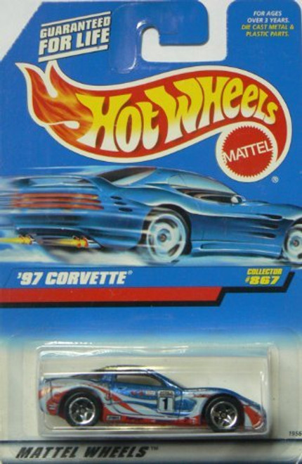#867 1997 Corvette Collectible Collector Car Mattel Hot Wheels 1:64 Scale