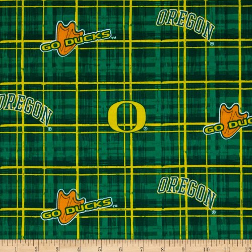Sykel Enterprises Collegiate Cotton Broadcloth University of Oregon Fabric by The Yard, Multi