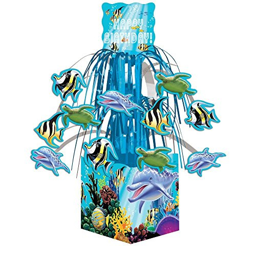 Creative Converting Ocean Party Cascading Centerpiece Decoration, Mini (2-Pack)