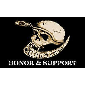 FindingKing KIA Ghost Soldiers Honor & Support Flag with Grommets 3ft x 5ft
