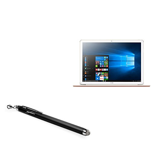 Huawei MateBook E Stylus Pen, BoxWave [EverTouch Capacitive Stylus] Fiber Tip Capacitive Stylus Pen for Huawei MateBook E - Jet Black