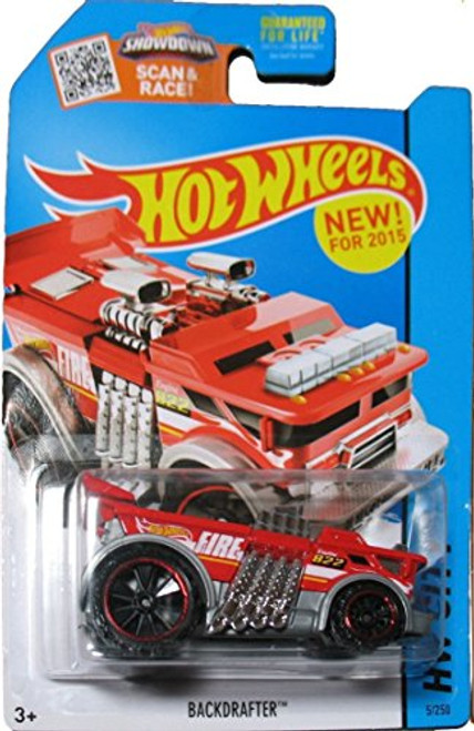 Hot Wheels, 2015 HW City, Backdrafter Fire Truck [Red] Die-Cast Vehicle #5/250