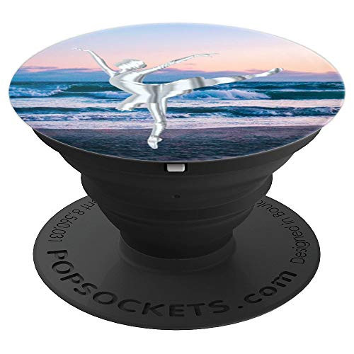 Ocean ballet dancer phone stand sunset ballerina design - PopSockets Grip and Stand for Phones and Tablets