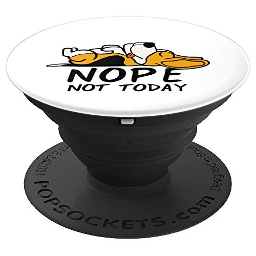 Beagle Nope Not Today Graphic Dog Lovers Gift - PopSockets Grip and Stand for Phones and Tablets