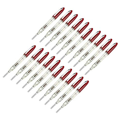 uxcell Voltage Detector Pen, Contact Voltage Tester 3mm Slot Screwdriver Electrical Circuit Tester Detector Electroprobe 100-500V 20pcs uxcell Voltage Detector Pen, Contact Voltage Tester 3mm Slot Screwdriver Electrical Circuit Tester Detector Electroprobe 100-500V 20pcs