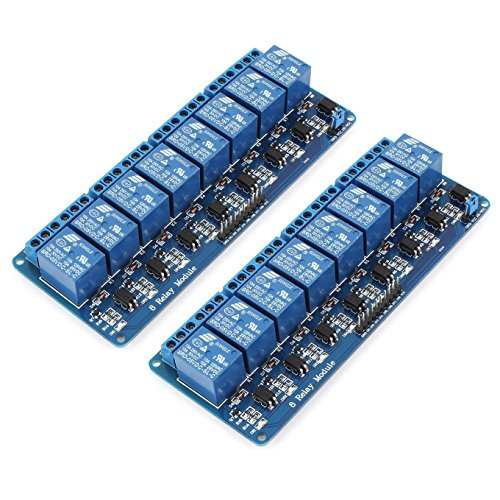 Yakamoz 2Pcs DC 5V 8-Channel Relay Module for Arduino Raspberry Pi DSP AVR PIC ARM