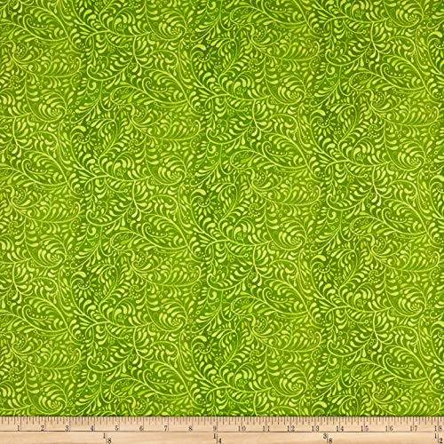 In The Beginning Fabrics In The Beginning s Hey Diddle Diddle Vines Digital Print New Leaf, Fabric by the Yard