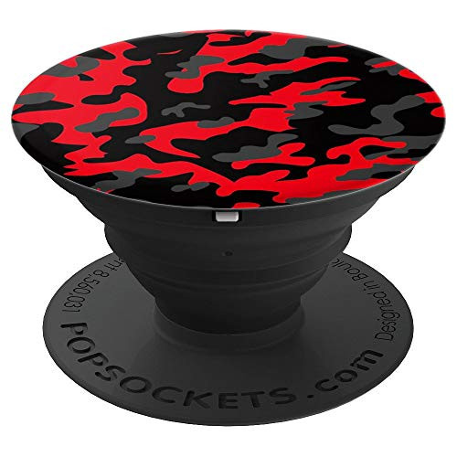 Red Camo Military Elite Camouflage - PopSockets Grip and Stand for Phones and Tablets