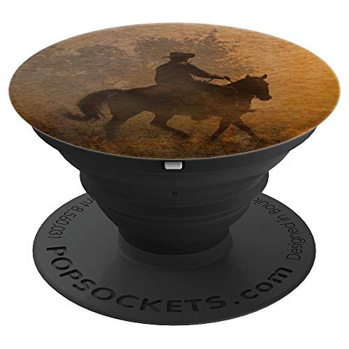 Painted Sunset Ride Horse And Cowboy Rancher Silhouette - PopSockets Grip and Stand for Phones and Tablets Painted Sunset Ride Horse And Cowboy Rancher Silhouette - PopSockets Grip and Stand for Phones and Tablets