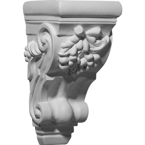 Ekena Millwork COR04X05X09CH-CASE-4 4 5/8 inch W x 5 1/2 inch D x 9 3/8 inch H Cherry Cluster Corbel (4-Pack),