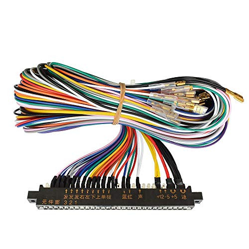 Marwey Arcade Jamma 56 Pin Interface Cabinet Wire Wiring Harness Loom Multicade Arcade PCB Cable for Arcade Machine Video Game Jamma 60-in-1 Board & Pandora Box 3 4 5 6 Game