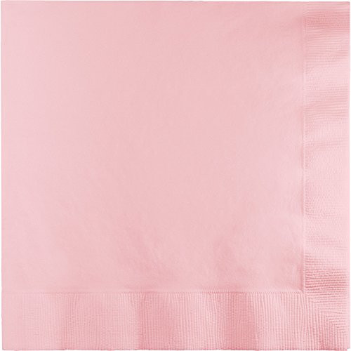 Creative Converting 240 Count Celebrations Lunch Paper Napkins, Classic Pink - 28191081