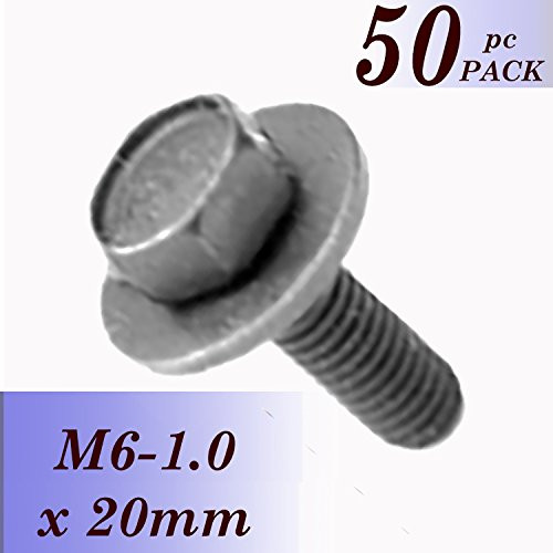 BoltmanShop 6-1.0 X 20MM Hex Head SEMS 17MM OD - Phosphate (50pkg)