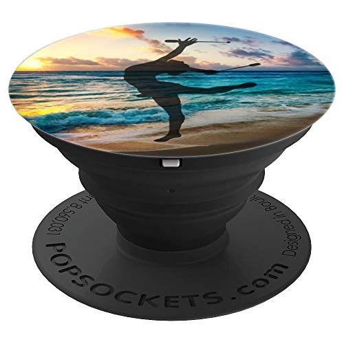 Sunset ocean gymnastics phone stand gymnasts girl gift idea - PopSockets Grip and Stand for Phones and Tablets