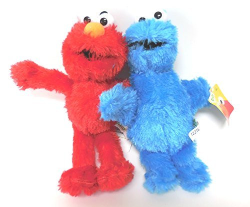 Sesame Street Elmo, Cookie Monster, Plush Doll 8 inches