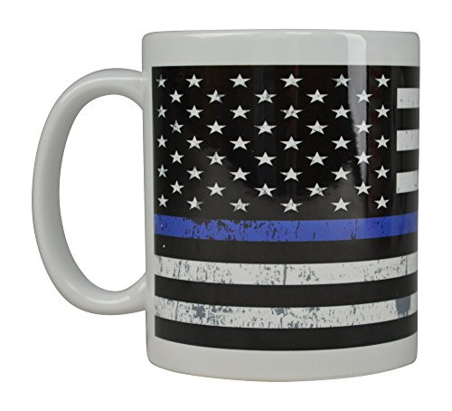 Best Blue Coffee Mug Blue Lives Matter Flag Thin Blue Line Novelty Cup Great Gift Idea For Police Officer Law Enforcement PD Large Flag Best Blue Coffee Mug Blue Lives Matter Flag Thin Blue Line Novelty Cup Great Gift Idea For Police Officer Law Enforcement PD Large Flag