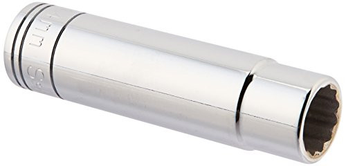 SK Hand Tool 48014 12 Point 1/2-Inch Drive Deep Socket, 14mm, Chrome