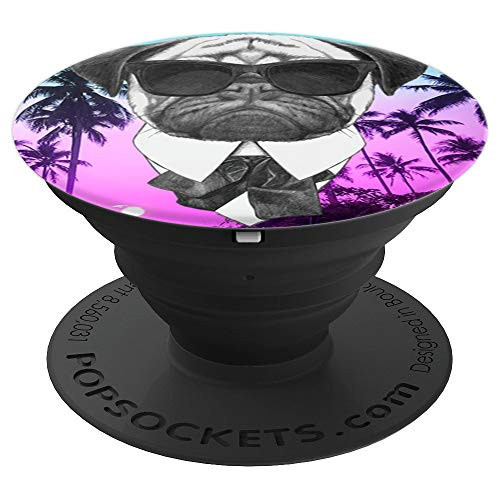 Cool Pug Dog Sir Palm Tree Sunset Scenery Pop Stand Socket - PopSockets Grip and Stand for Phones and Tablets Cool Pug Dog Sir Palm Tree Sunset Scenery Pop Stand Socket - PopSockets Grip and Stand for Phones and Tablets
