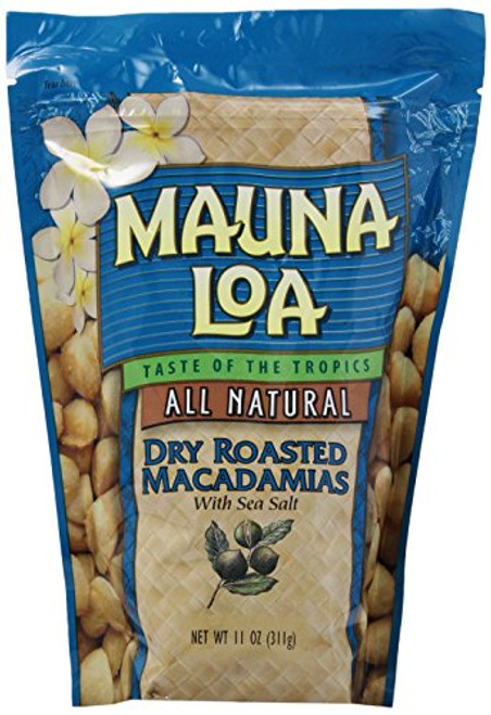 Mauna Loa Macadamias, Dry Roasted with Sea Salt, 11-oz.
