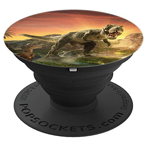 Scary Cute T-Rex Roar Dinosaur Ever Pretty Sunset Scene - PopSockets Grip and Stand for Phones and Tablets Scary Cute T-Rex Roar Dinosaur Ever Pretty Sunset Scene - PopSockets Grip and Stand for Phones and Tablets