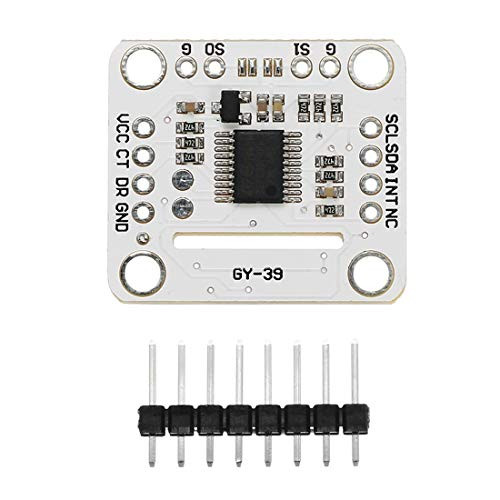 HiLetgo MAX44009+BME280+MCU Light Intensity Temperature Humidity Atmospheric Pressure 4 in One Integrated Sensor Module GY-39 MCU IIC Serial IIC Bus 3-5V for Weather Station