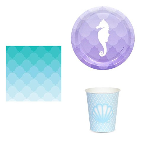 BirthdayExpress Mermaids Under The Sea Party Pack for 16