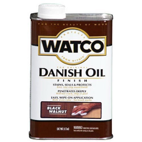 Watco 65351 Danish Oil Wood Finish, Pint, Black Walnut