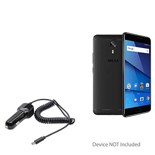 BoxWave BLU VIVO 8 Car Charger, [Car Charger Plus] Car Charger and Integrated Cable for BLU VIVO 8 - Black