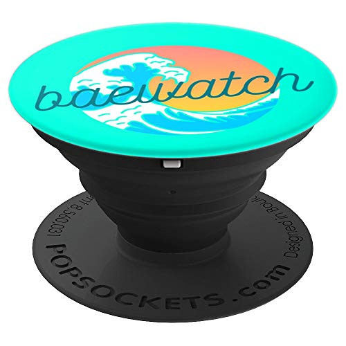 Ocean Wave Sunset Baewatch Summer Gift - PopSockets Grip and Stand for Phones and Tablets