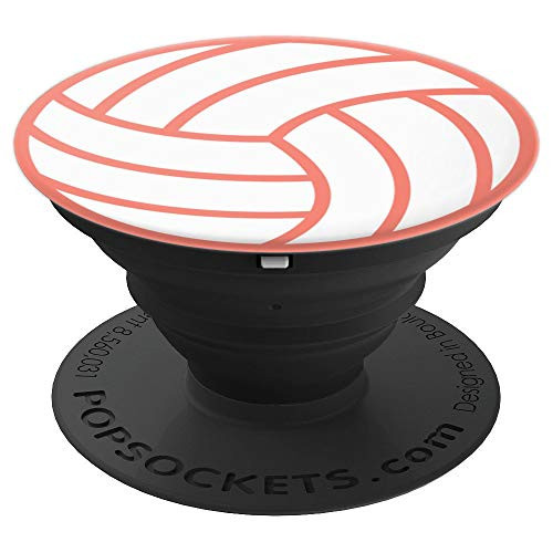 Volleyball Life Coral | Volleyball Mom | Bump Set Spike - PopSockets Grip and Stand for Phones and Tablets