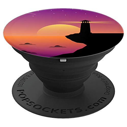 Beautiful Landscape View Sunset Light House - PopSockets Grip and Stand for Phones and Tablets