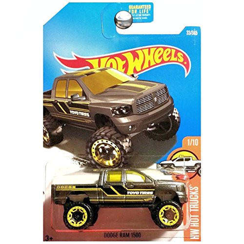 Hot Wheels 2017 HW Hot Trucks Dodge Ram 1500 33/365, Dark Gray Hot Wheels 2017 HW Hot Trucks Dodge Ram 1500 33/365, Dark Gray