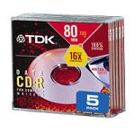 TDK CD-Rs (CD-R80FXML5G) (CD-R80FXML5G) (Discontinued by Manufacturer)
