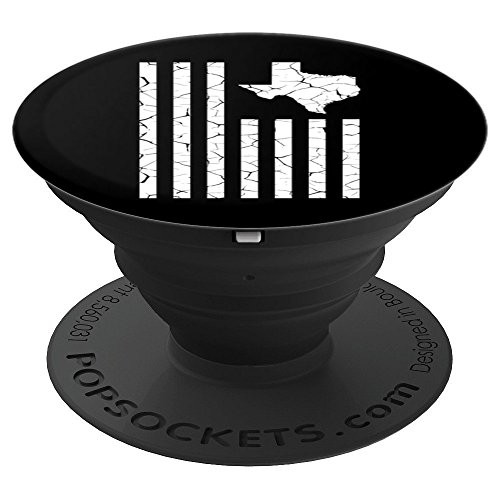 Texas Cracked American Flag State Pride - PopSockets Grip and Stand for Phones and Tablets