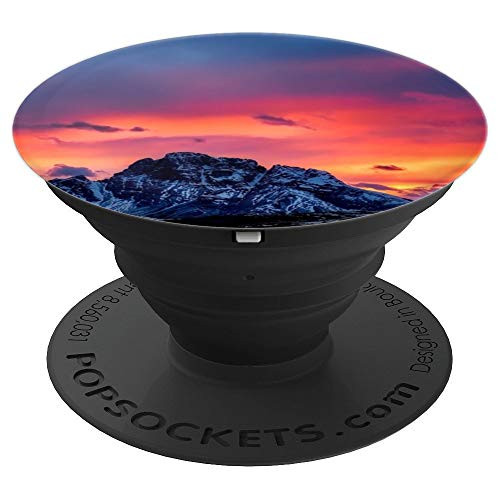Snowy Mountains Sunset - PopSockets Grip and Stand for Phones and Tablets
