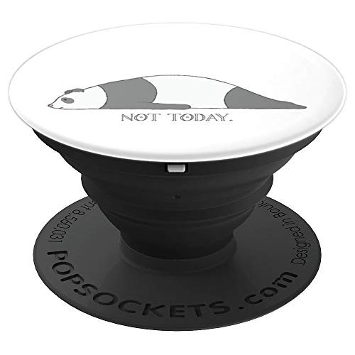 Cute Lazy Panda Design Not Today - PopSockets Grip and Stand for Phones and Tablets