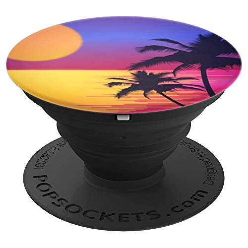 Beautiful Tropical Sunset & Palm Trees - PopSockets Grip and Stand for Phones and Tablets