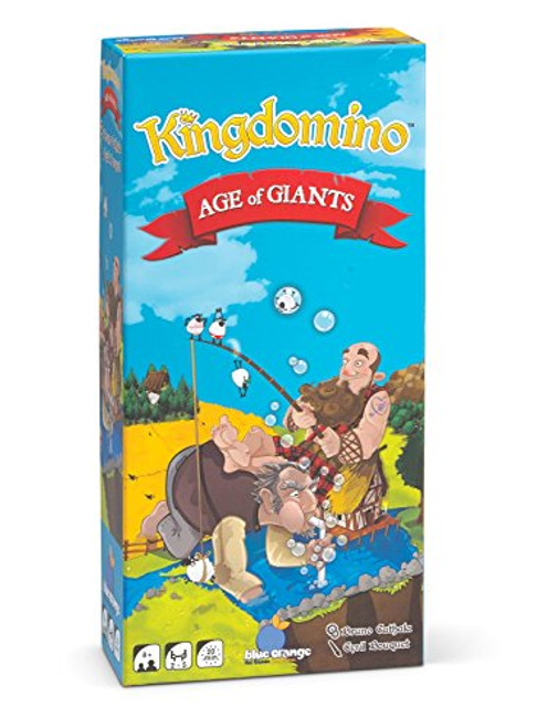 BLUE ORANGE Games Kingdomino Age of Giants Expansion Strategy Board Game BLUE ORANGE Games Kingdomino Age of Giants Expansion Strategy Board Game